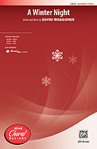A Winter Night SATB choral sheet music cover Thumbnail